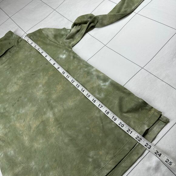 Tradlands Top Womens XXS Green Sage Monty Tie Dye Turtleneck Long Sleeve Stretch - Picture 8 of 8